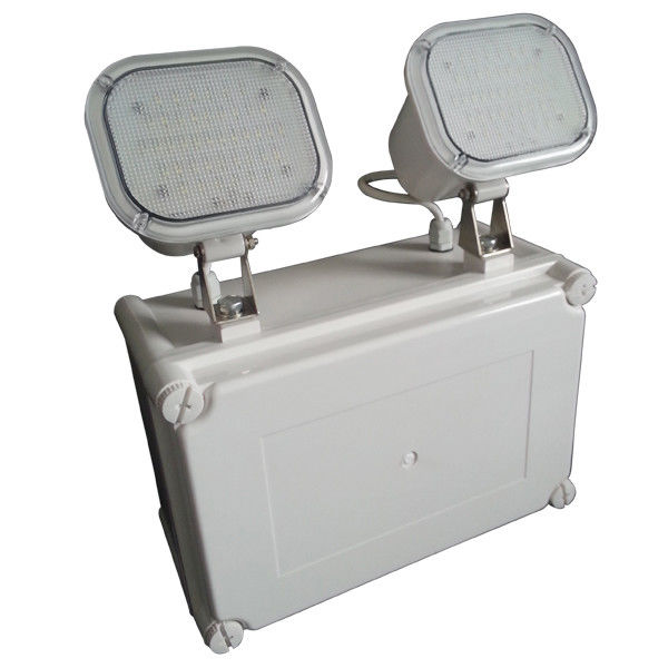 Waterproof Led Rechargeable Twin Spot Emergency Lights With Wall Surface Mounted
