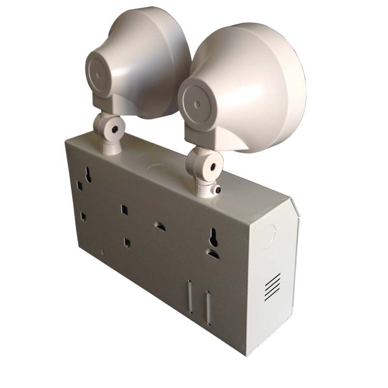 2W Twin Spot LED اورژانسی Light Steel Casing Ni-Cd باتری 3 ساعت مدت زمان TL020BN