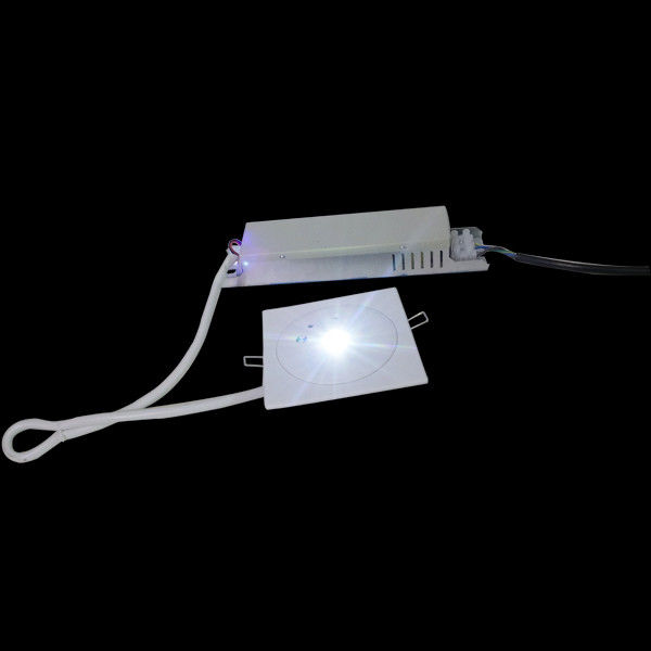 نور اضطراری 110 ولت 220 ولت IP20 داخل سقف نصب شده با باتری پشتیبان 3W SMD LED سفید