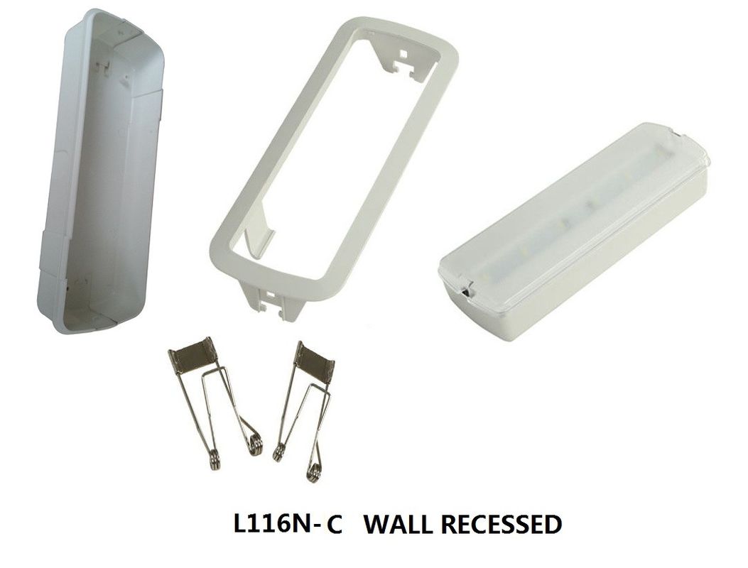 چراغ ال ای دی اضطراری باتری توکار قابل شارژ IP20 SMD 5730 L116M-C
