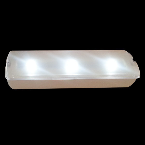 AC Power LED Rechargeable Emergency Light Fire Retardant ABS Casing L116M-C در حال اجرا است