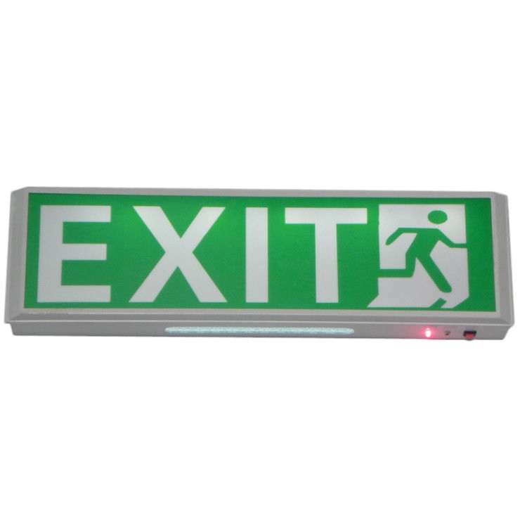 باتری کار می کند 10 عدد DIP LED Exit Sign IP20 باتری Ni-Cd نصب شده بر روی دیوار SL010AM