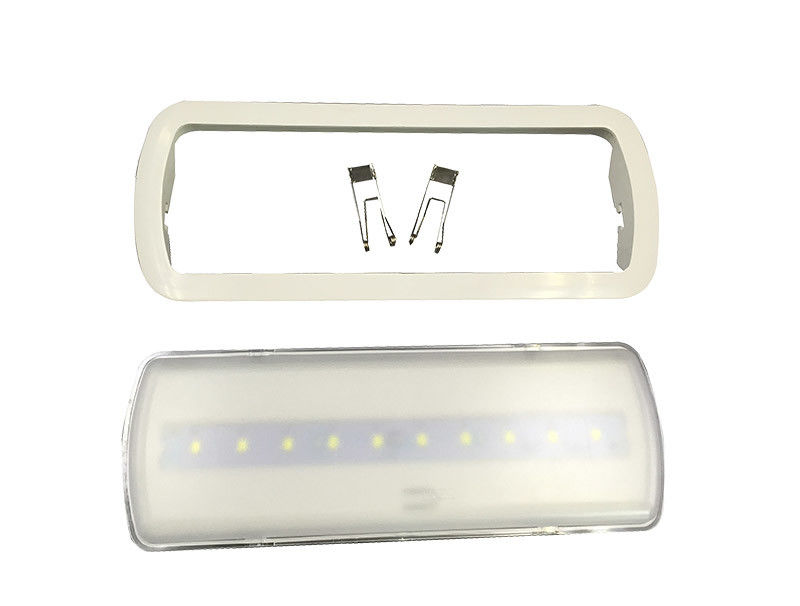 3 ساعت استقلال باتری لیتیوم یون کار می کند مقاوم در برابر آتش ABS تجاری روشنایی اضطراری سقف LED با پشتیبان باتری L119N-B