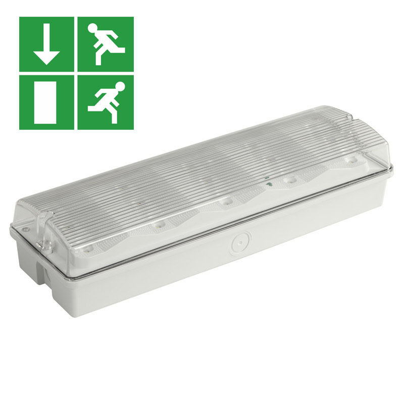 IP65 ضد آب چراغ اضطراری LED 3W موقعیت مرطوب Ni-Cd باتری پشتیبان 15pcs 2835 SMD 6500K