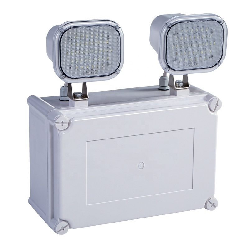 چراغ اضطراری دو نقطه LED 2x6W High Lumen 3 سال گارانتی 50000 ساعت طول عمر