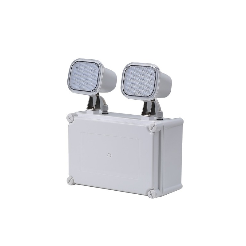 چراغ اضطراری دو نقطه LED 2x6W High Lumen 3 سال گارانتی 50000 ساعت طول عمر