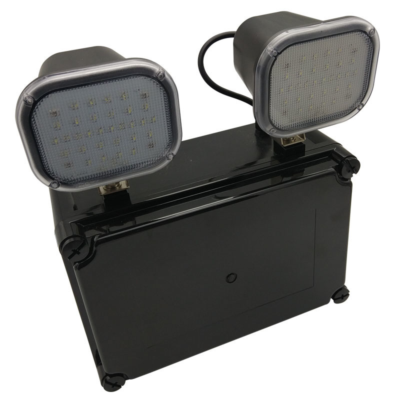 220V ورودی 2x6W Twin Spot LED نور اضطراری 3 سال گارانتی 50000 ساعت طول عمر