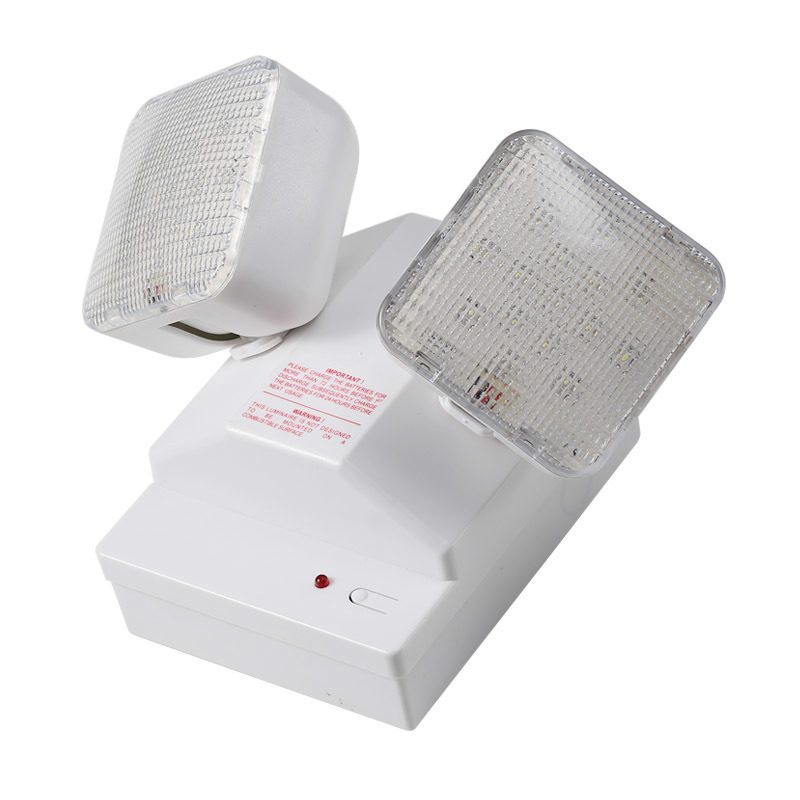 چراغ اضطراری 6 وات دو نقطه LED 6500K 3.6V 3.0Ah باتری Ni-Cd بدنه PC IP20