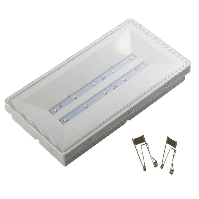 چراغ اضطراری قابل شارژ 3 ساعت پشتیبان Ni Cd باتری روشنایی تخلیه امن