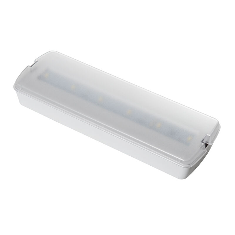 چراغ اضطراری LED قابل شارژ با باتری پشتیبان پلاستیکی دائمی، قابل نصب روی دیوار، با پشتیبان 3 ساعته، Ni-Cd، IP20