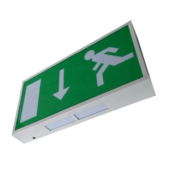 علامت خروج اضطراری LED 3W با 3 سال گارانتی و 180 دقیقه زمان اضطراری چراغ اضطراری LED قابل شارژ
