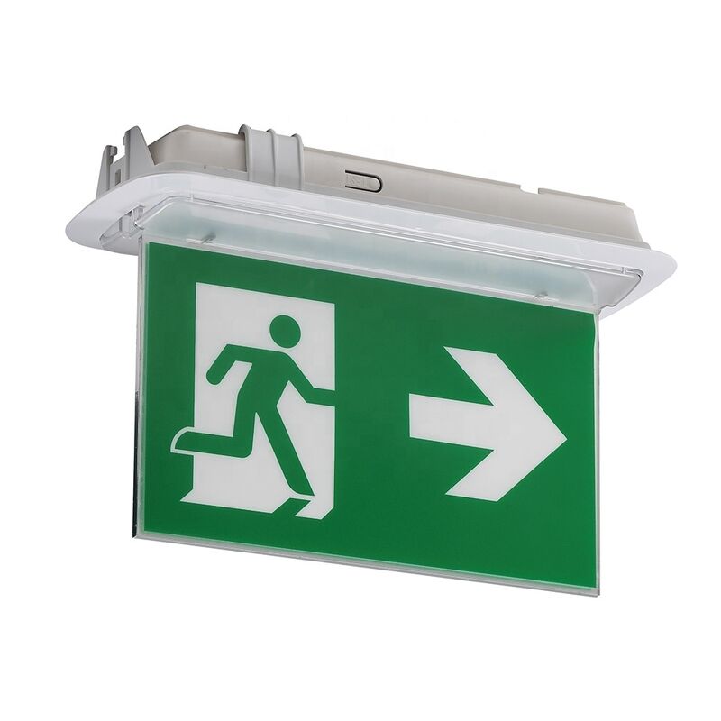 ضد آتش ABS Casing LED دو طرفه علامت خروج اضطراری 3 ساعت کار با باتری Ni-Cd