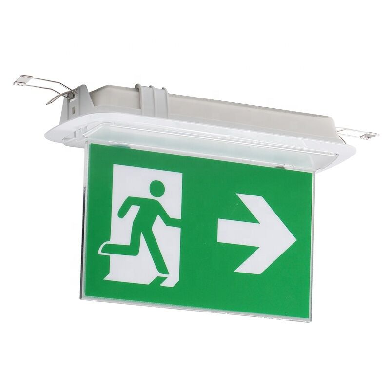 ضد آتش ABS Casing LED دو طرفه علامت خروج اضطراری 3 ساعت کار با باتری Ni-Cd