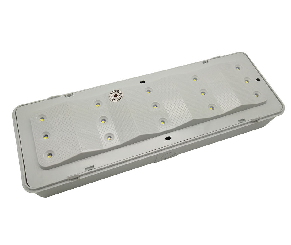 زر اختبار LED ضوء طوارئ قابل لإعادة الشحن مع بطارية احتياطية، مُحافظ عليه وغير مُحافظ عليه، IP20، L103N