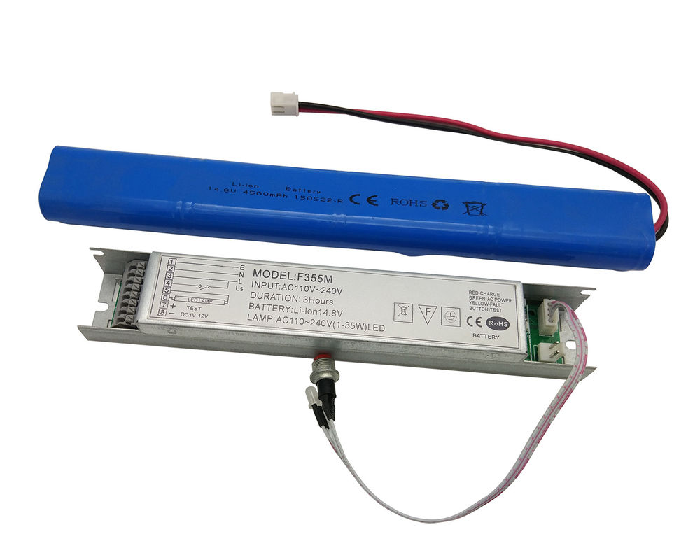 کیت تبدیل اضطراری قابل شارژ باتری لیتیوم یون 1-45W چراغ LED 3 ساعت F355M