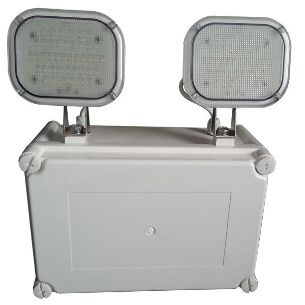 چراغ اضطراری دوقلو IP65 LED ضد آب در فضای باز Ni-Cd باتری در محل مرطوب L107N