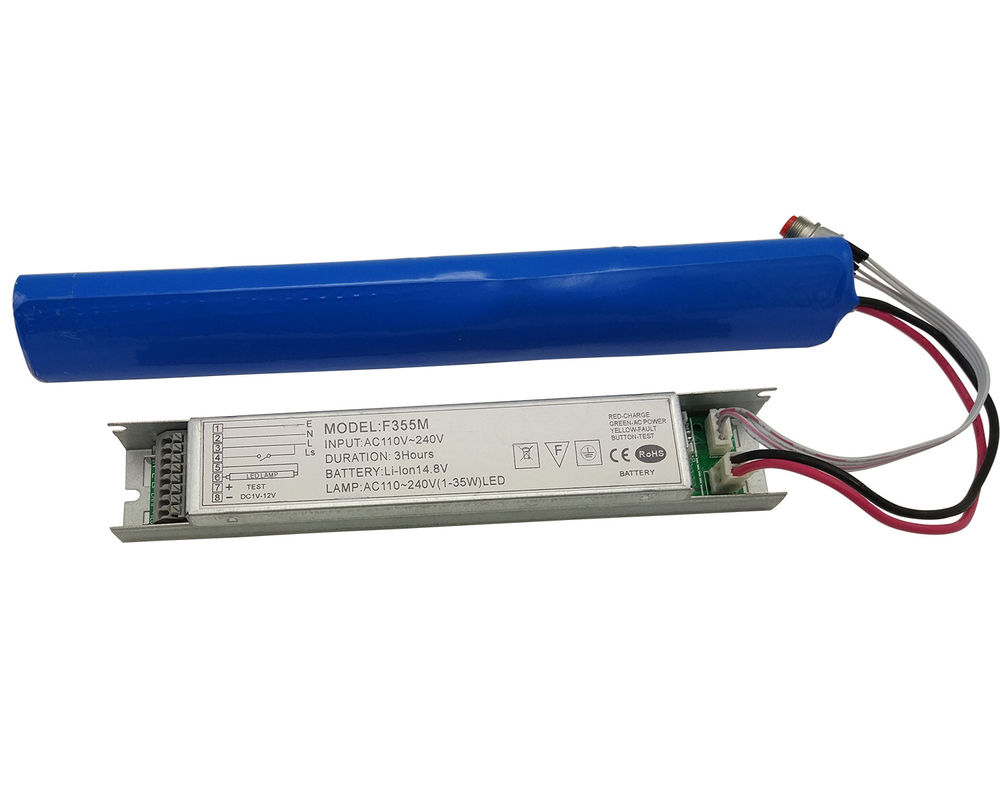 کیت تبدیل اضطراری LED با باتری لیتیوم یون خودآزمایی، زمان اضطراری ۱-۳ ساعت