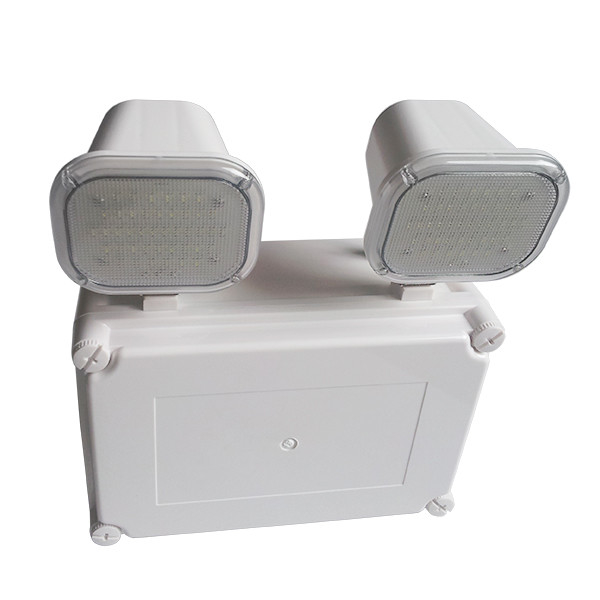 2x6w LED Twin Spot Emergency Rechargeable Lighting IP65 Waterproof