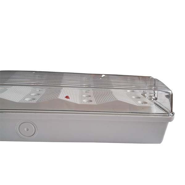 چراغ اضطراری LED بدون نگهداری با پوشش ABS ضد آتش، IP65 ضد آب و مدت زمان 3 ساعت